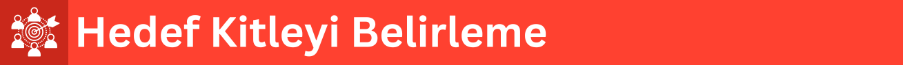 hedef kitleyi belirleme