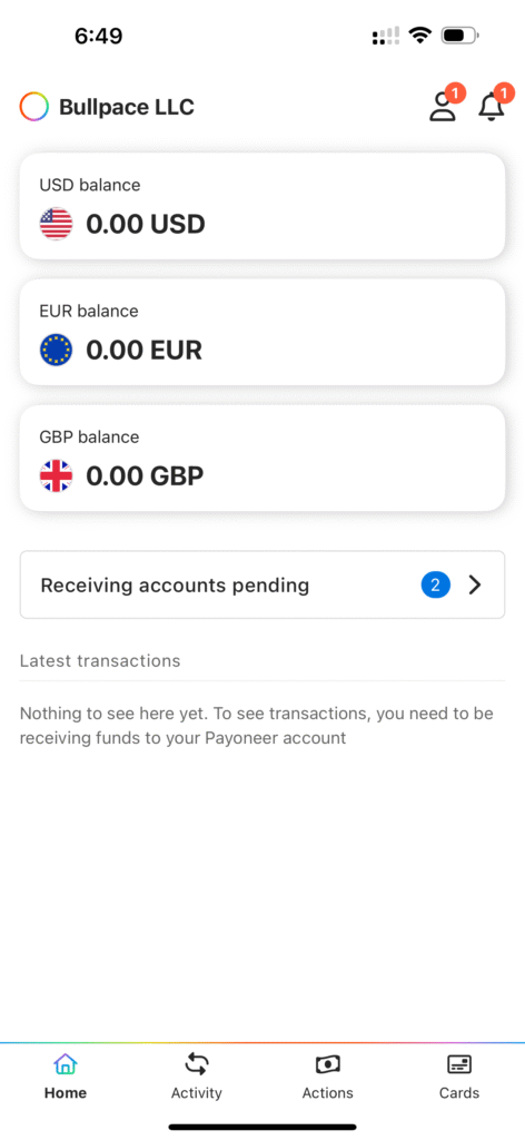 payoneer hesap açma