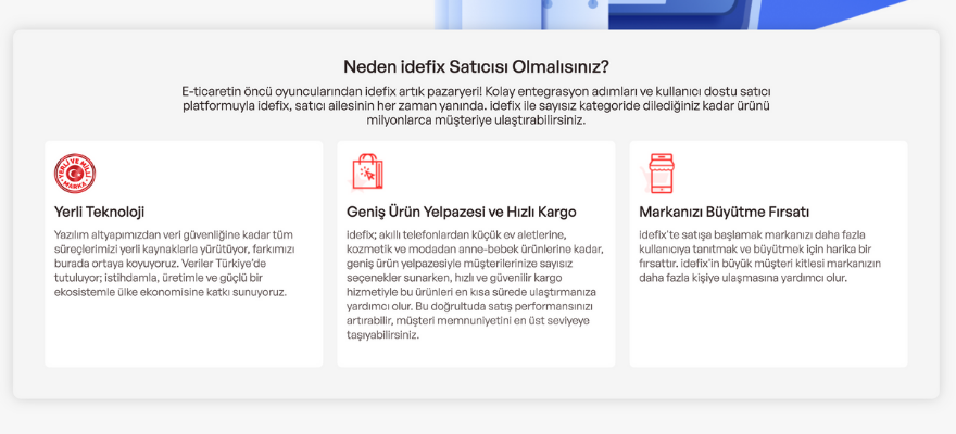 idefix satıcı hesabı